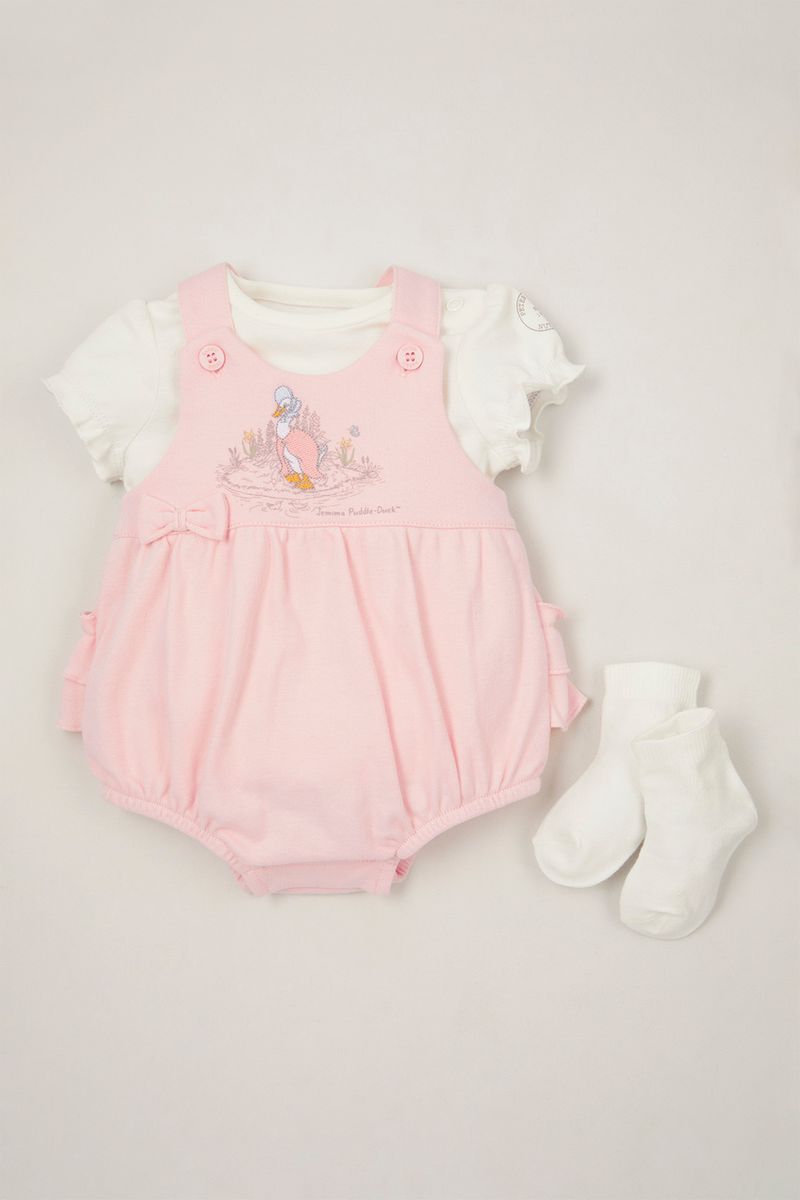 Peter Rabbit Pink Romper set