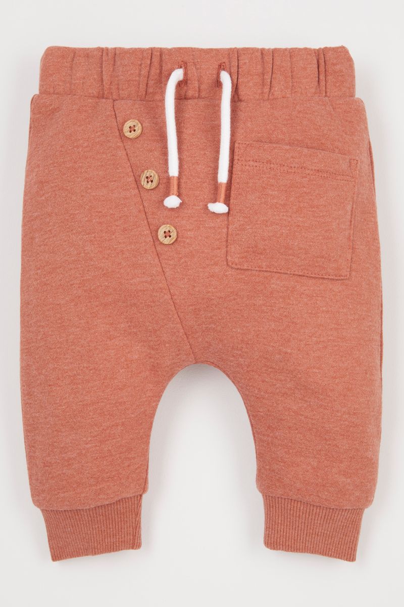 Mock Button joggers
