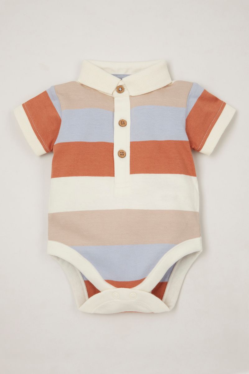 Stripe Polo Shirt bodysuit