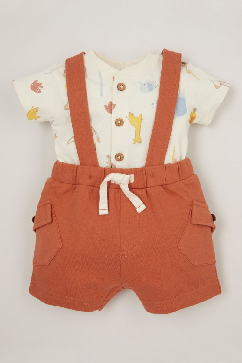 2 Piece Jersey Braced Shorts set