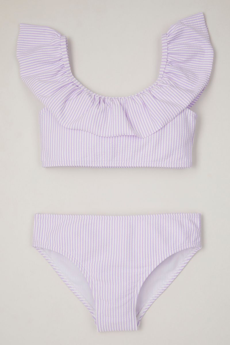 Online Exclusive Lilac Seersucker bikini