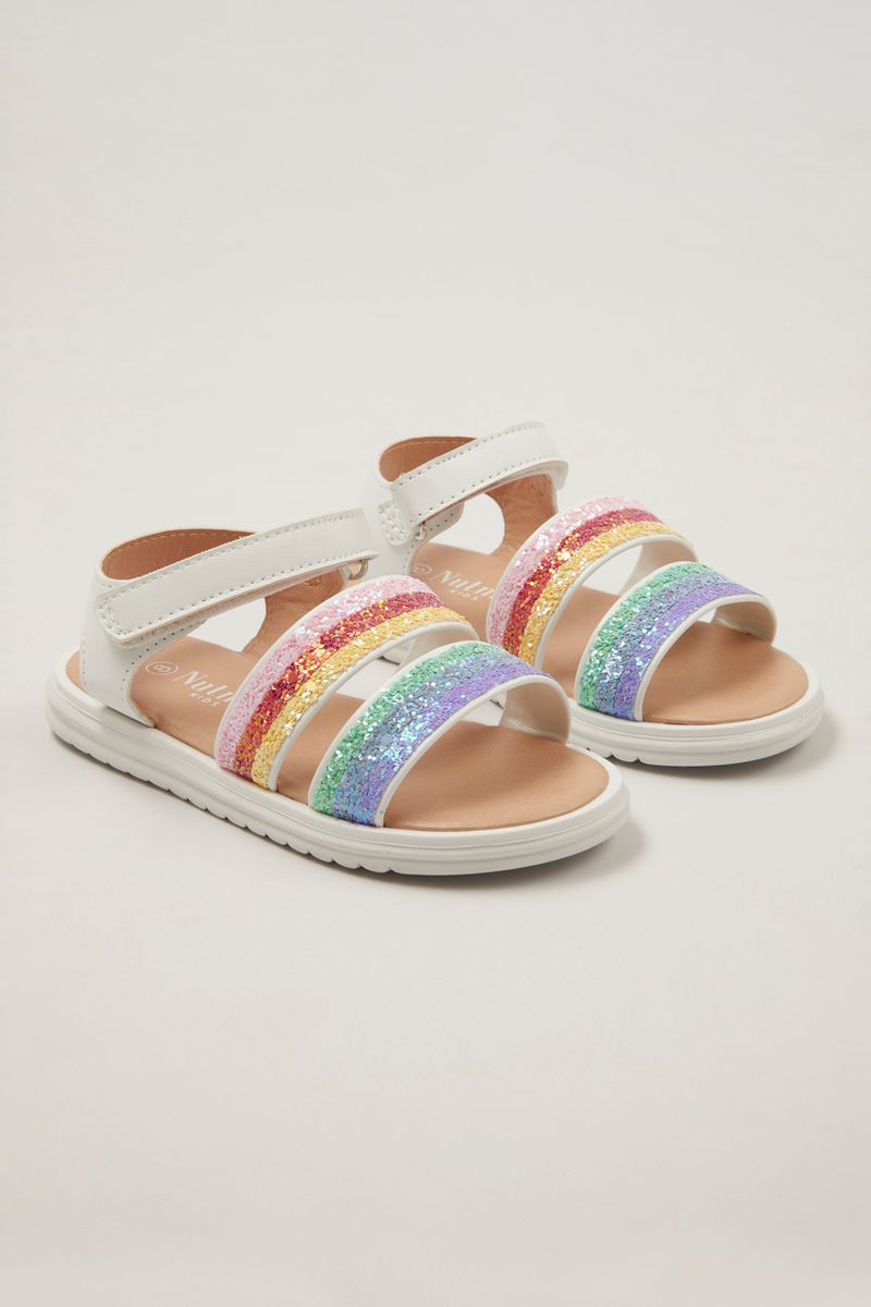 Rainbow Stripe Sandals