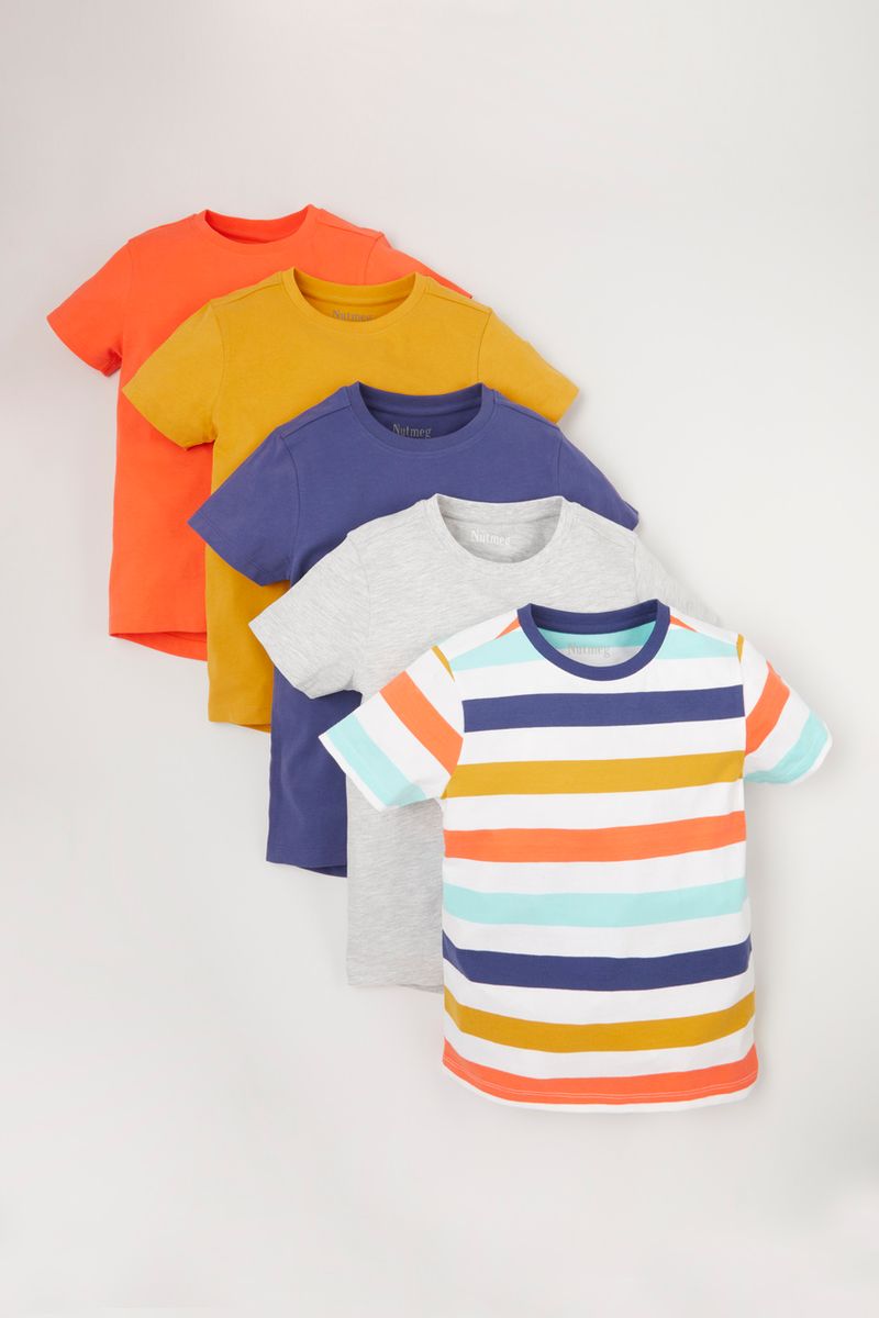 5 Pack Bright T-shirts 1-10 yrs