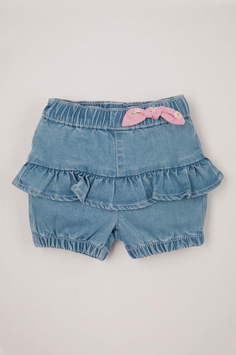Denim Frill shorts