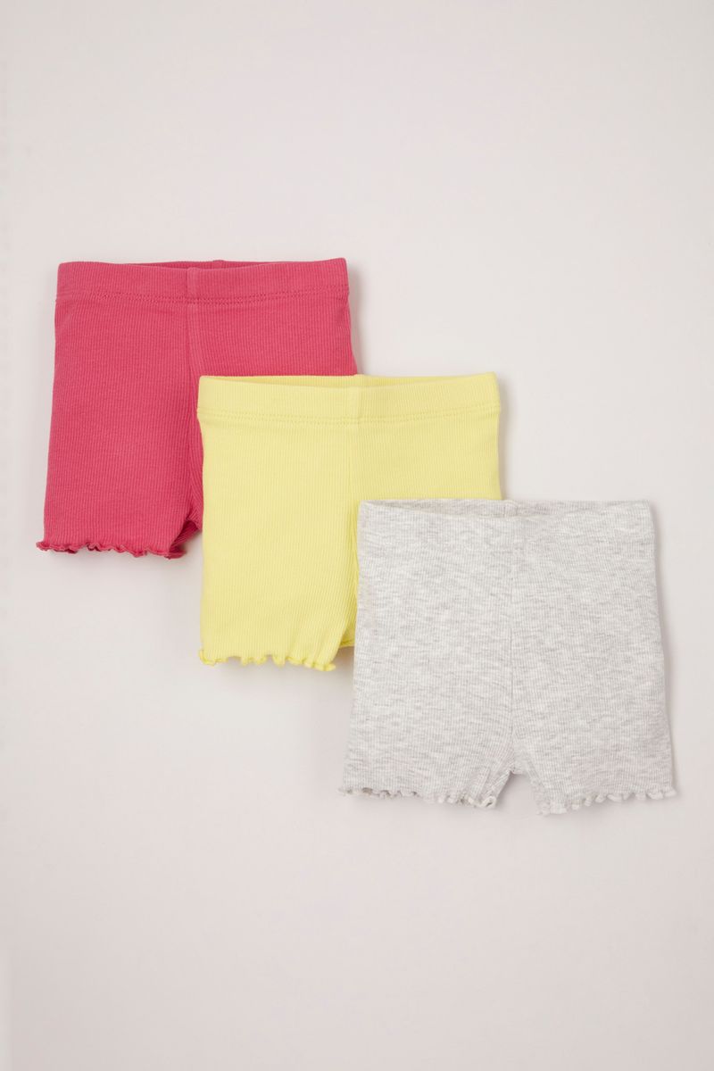 3 Pack Bright Pull-on Shorts