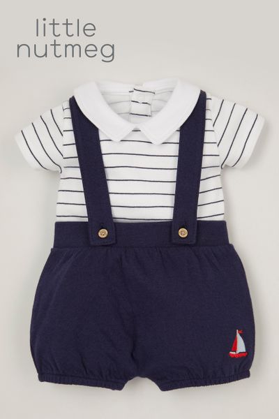 Little Nutmeg Sailor Jersey Short set