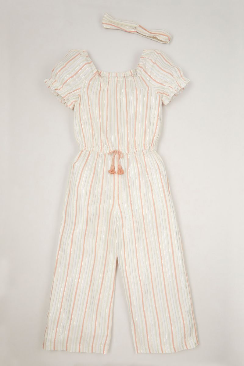 Stripe Jumpsuit & headband