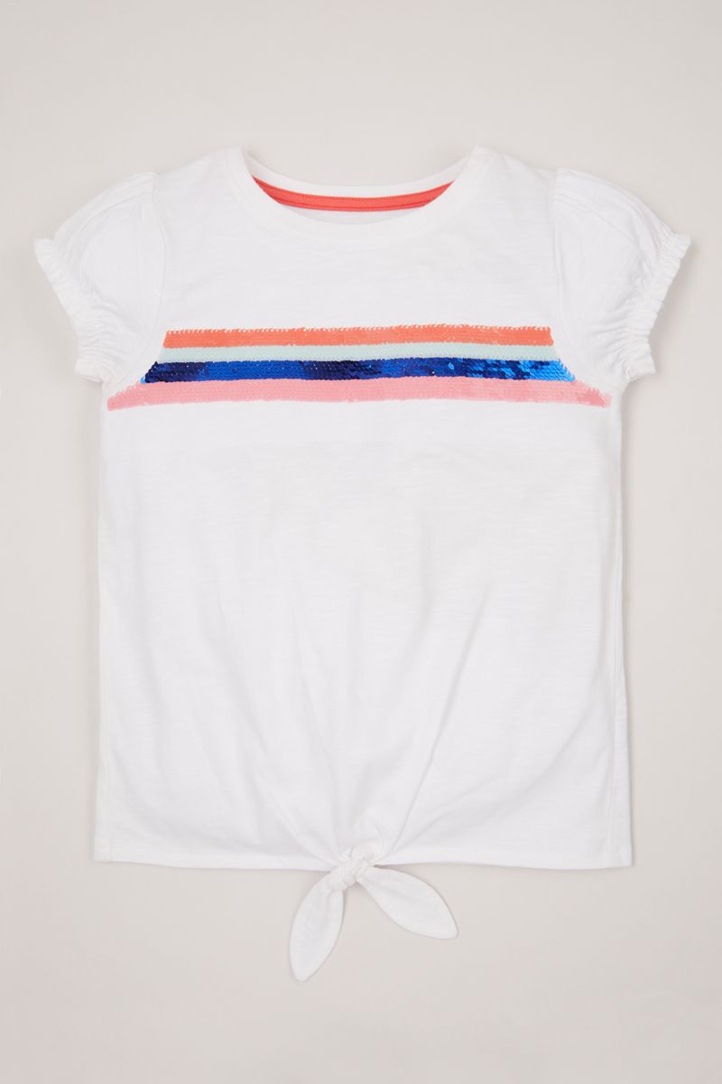 Sequin Tie Knot T-shirt