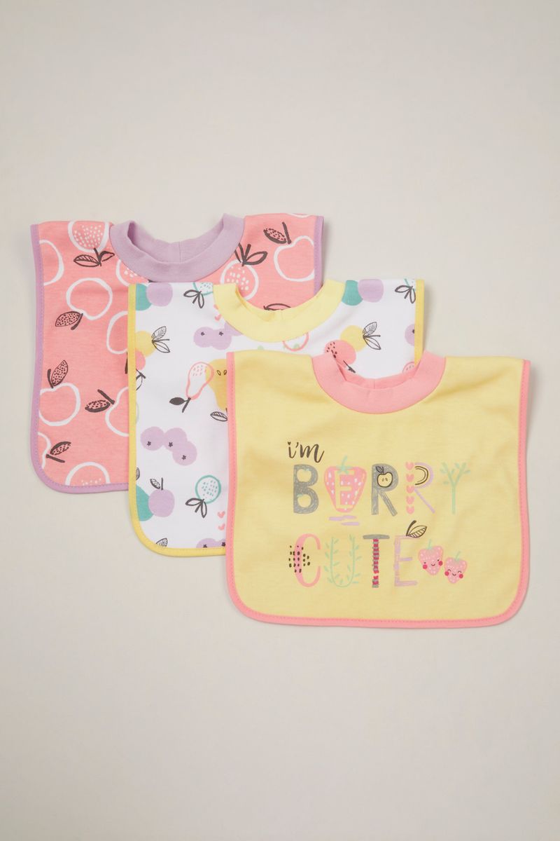3 Pack Fruit Popover bibs