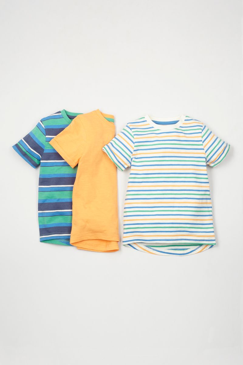3 Pack Bright Colour T-shirts