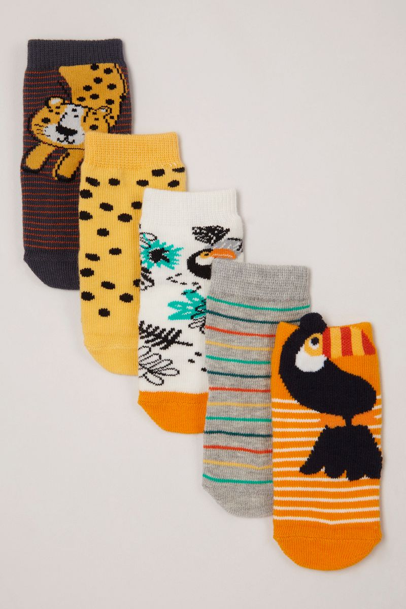 5 Pack Tropical socks