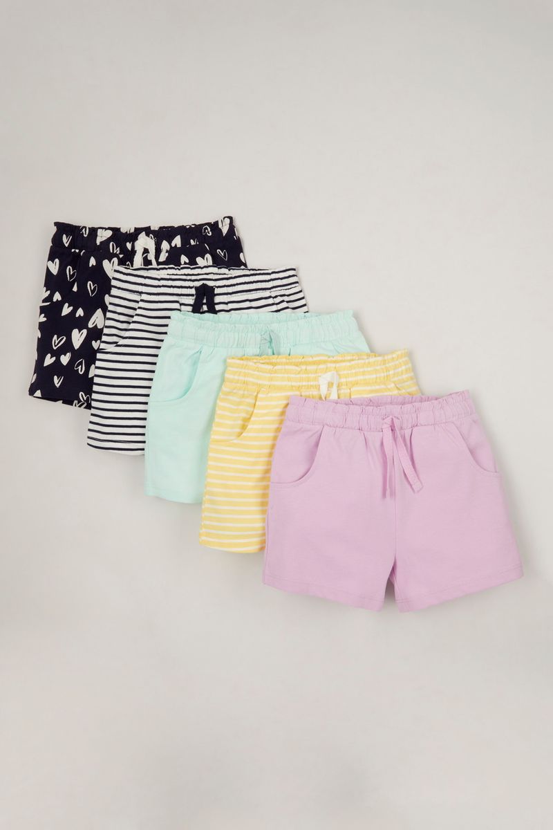5 Pack Jersey shorts 1-10yrs
