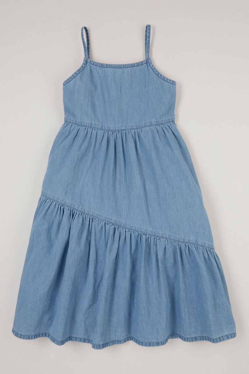 Denim Tiered dress