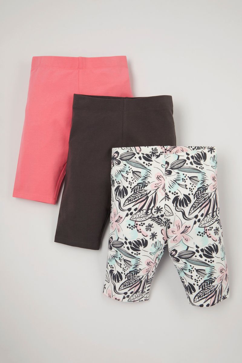 3 Pack Tropical Cycling Shorts