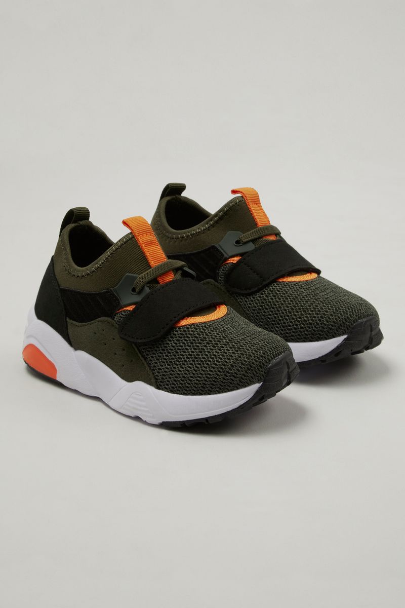 Knit Khaki Sports Trainers