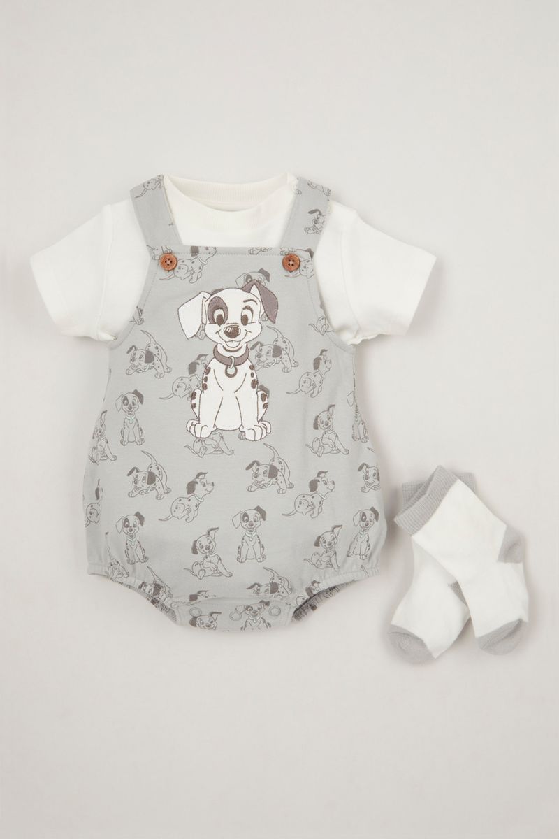Disney 101 Dalmatians 3 Piece Romper Set