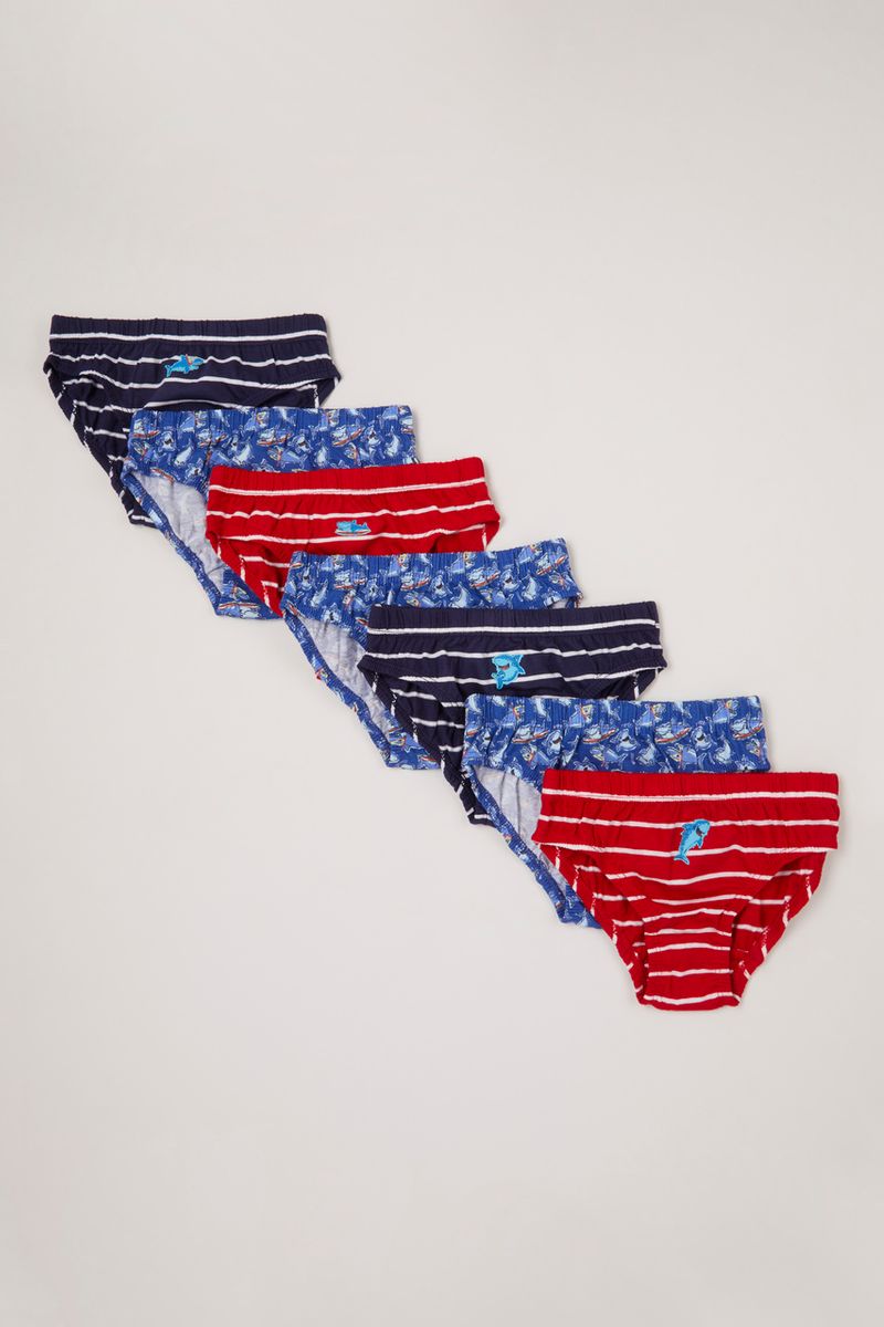 7 Pack Days Of The Week Shark Briefs