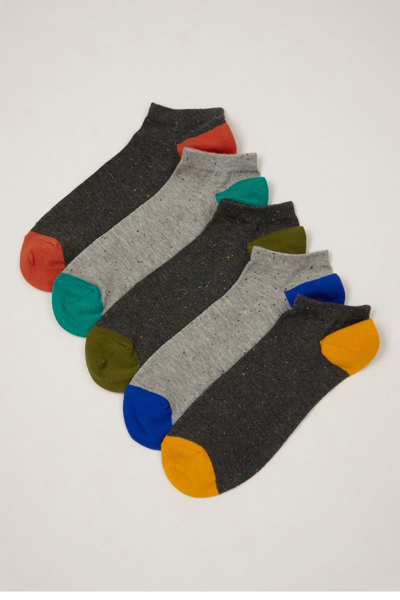 5 Pack Colour Heel Trainer Liners