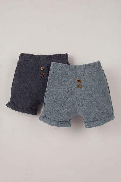 2 Pack Towelling Shorts
