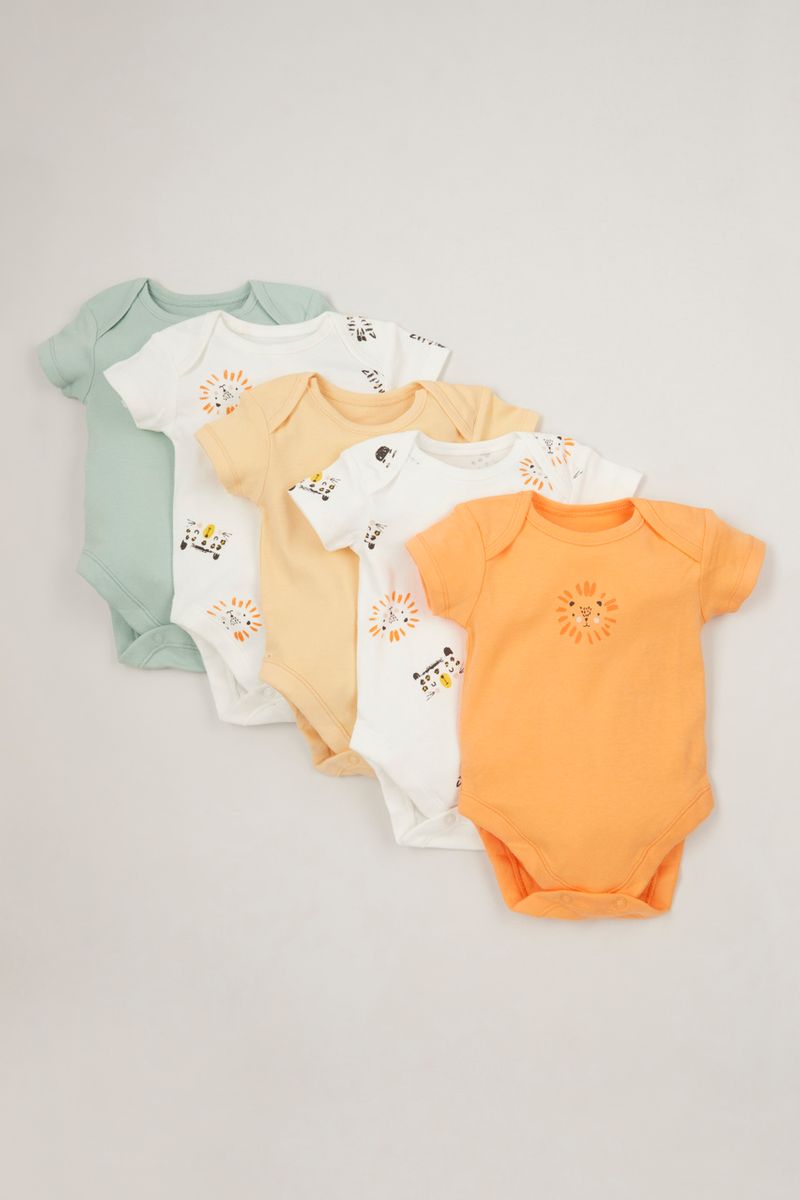 5 Pack Animal bodysuits