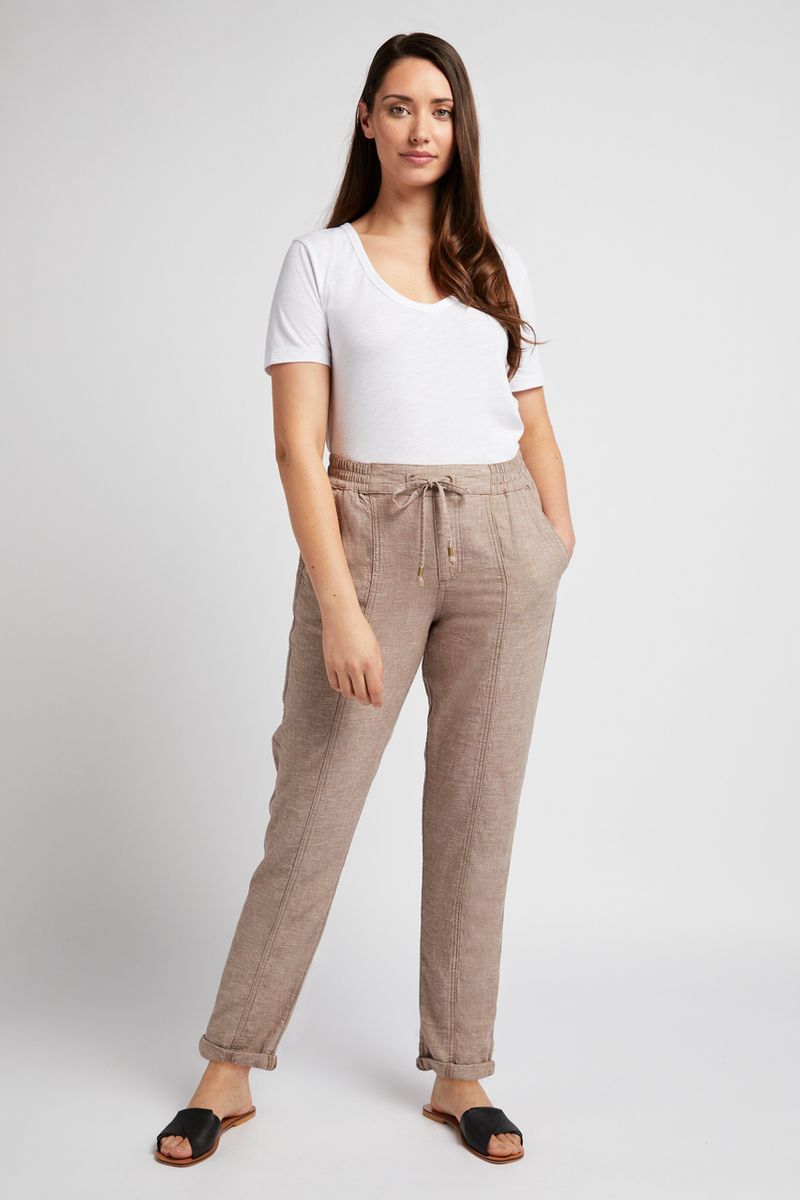 Stone Linen Trousers