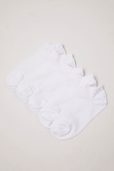 5 Pack White Ladies Trainer Socks