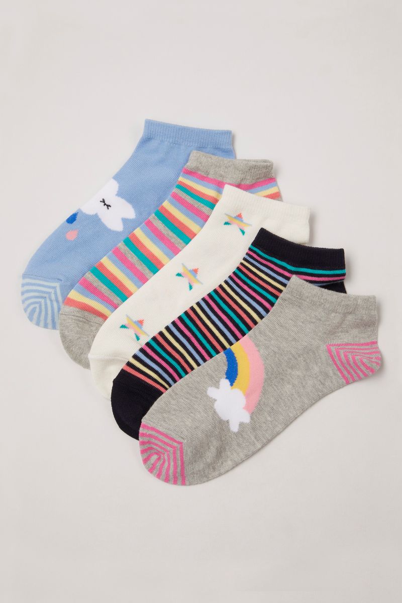 5 Pack Rainbow Trainer Liners