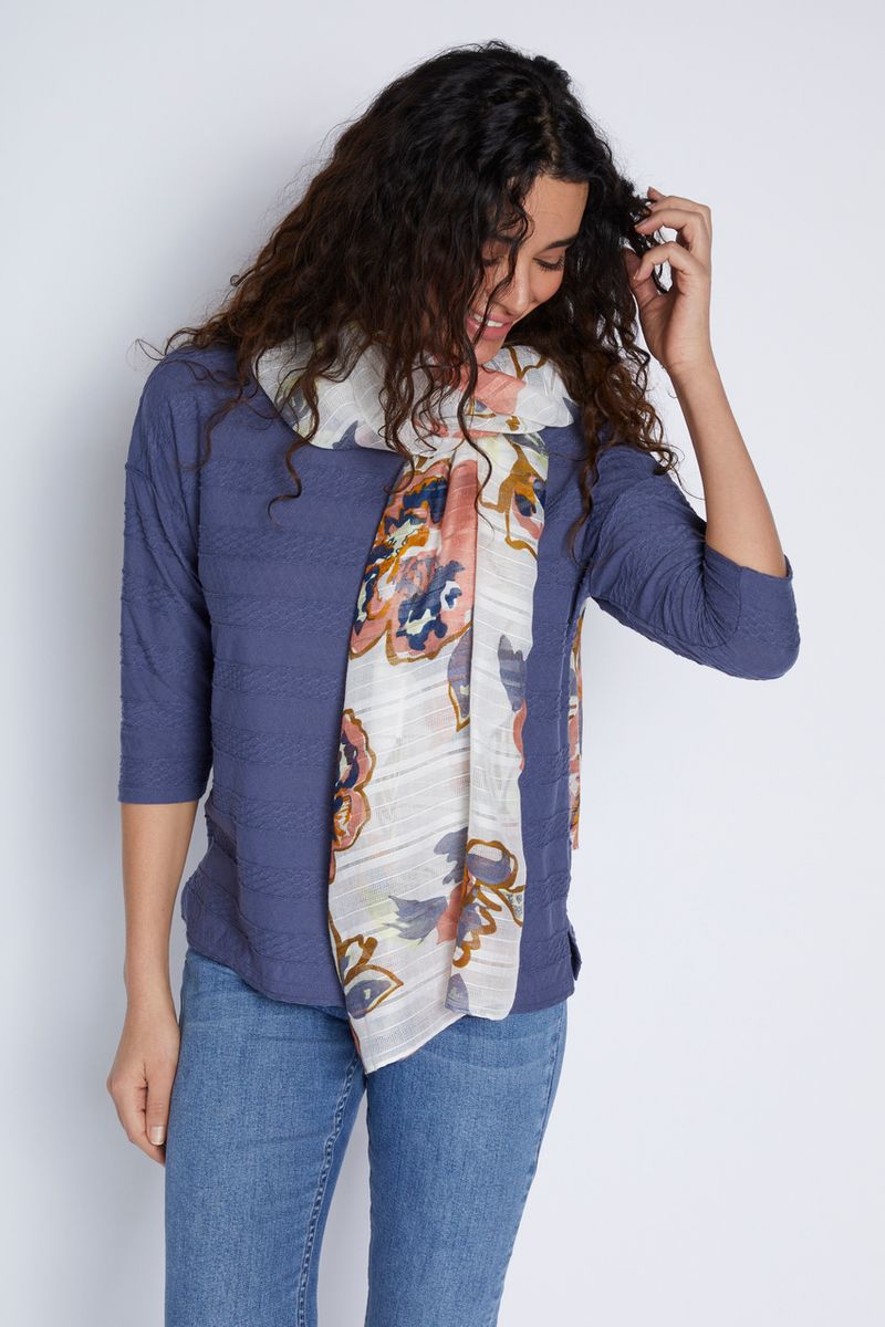 Floral Print Scarf Top