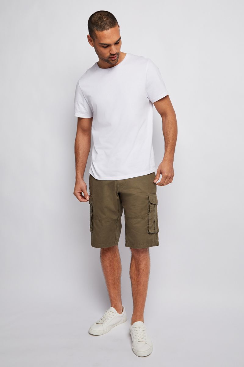 Khaki Cargo shorts