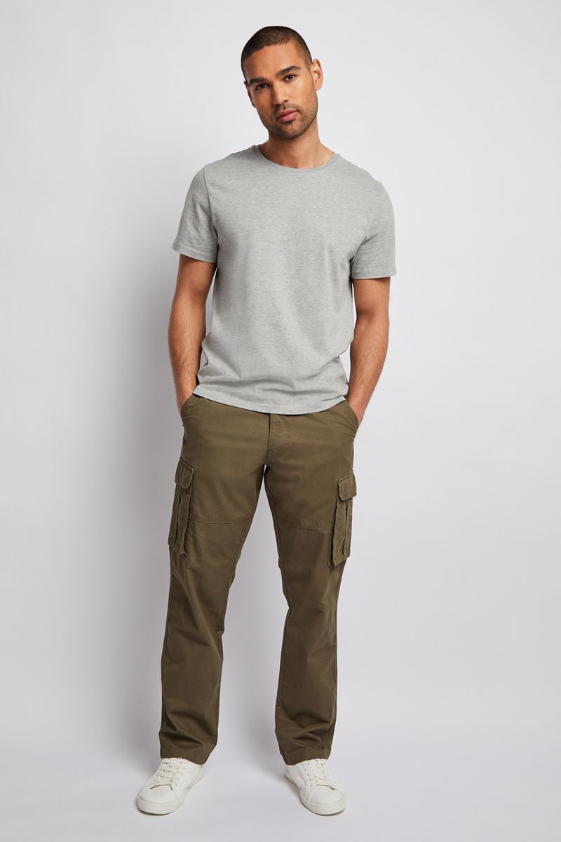 Khaki Cargo Utility Trousers