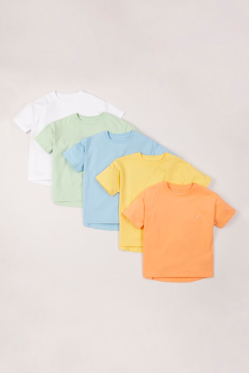 5 Pack Bright Pastel T-shirts