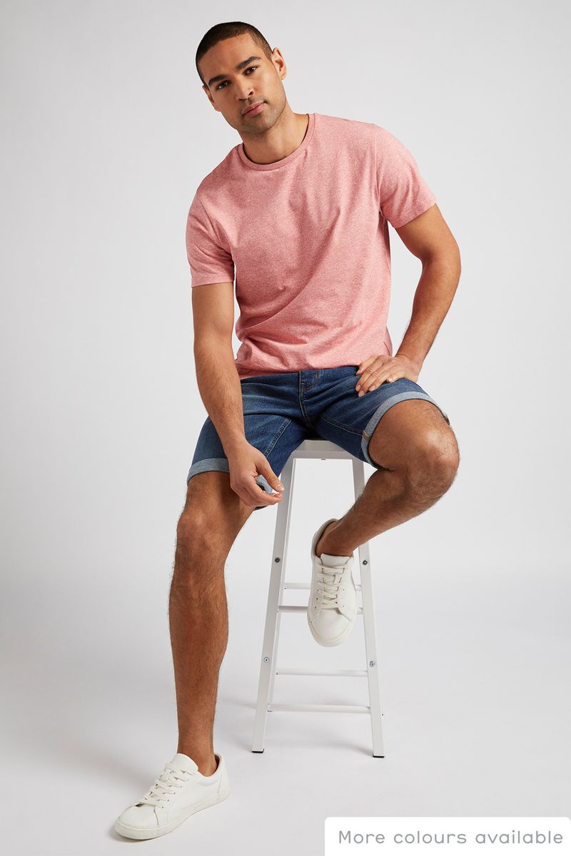 Blush Pink Crew Neck T-Shirt