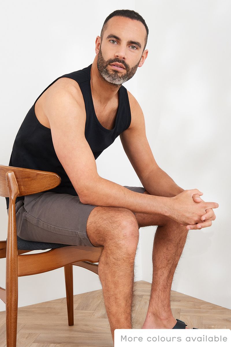 Black Regular Fit Vest