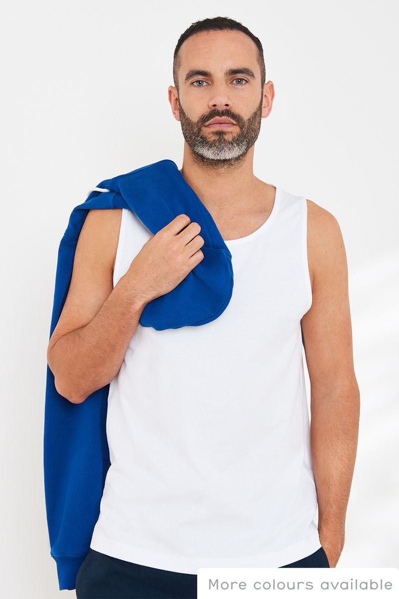 White Regular Fit vest