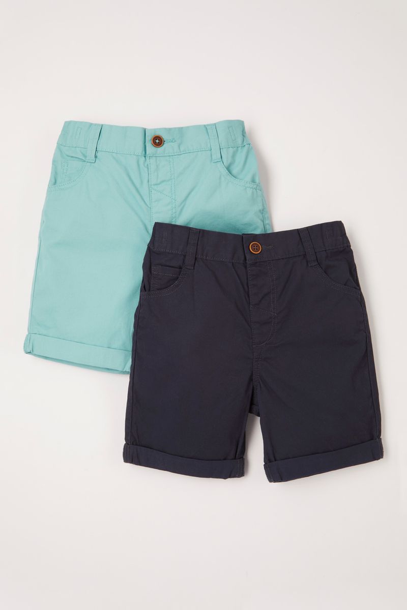 2 Pack Chino Shorts 1-10yrs