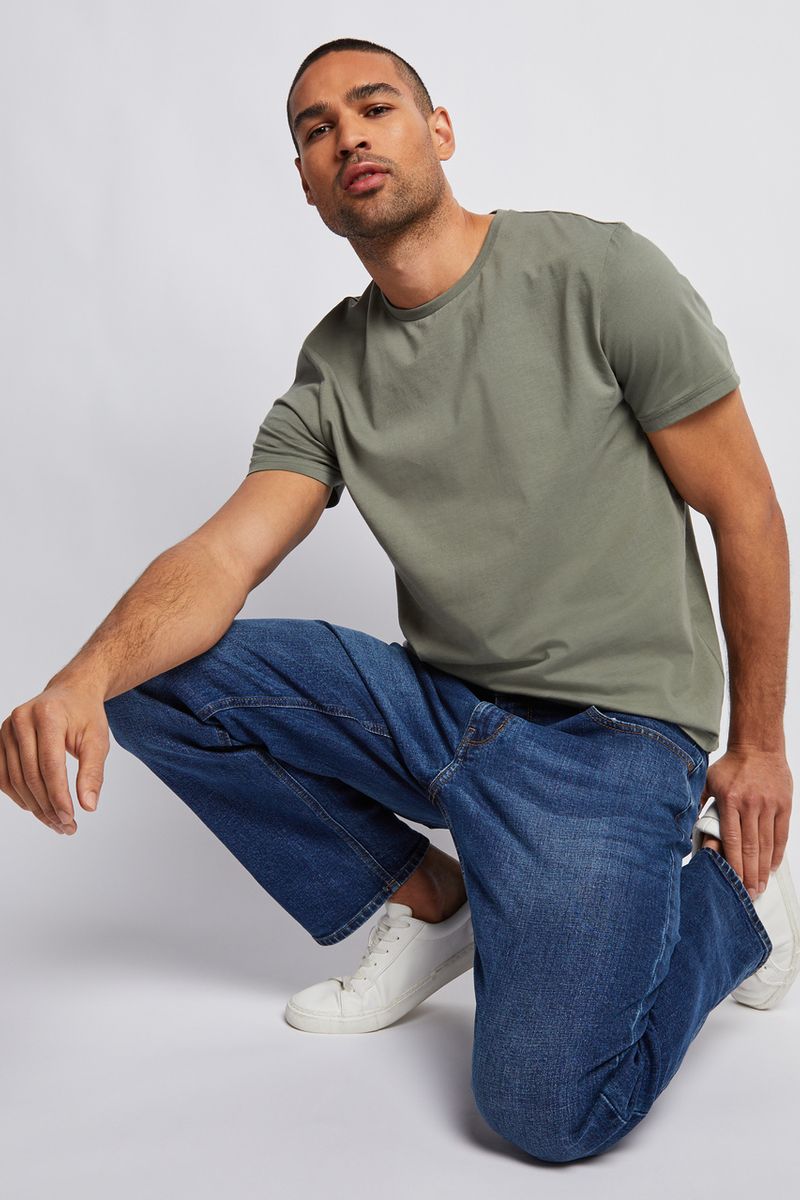Khaki Crew Neck T-Shirt