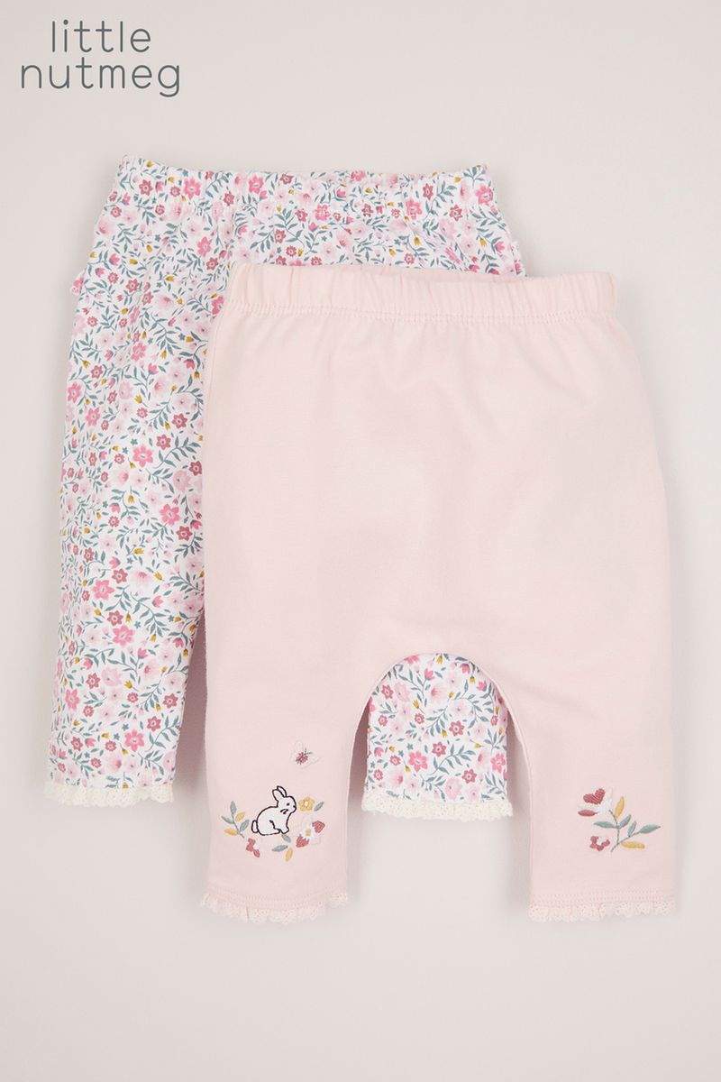 Little Nutmeg 2 Pack Frill leggings