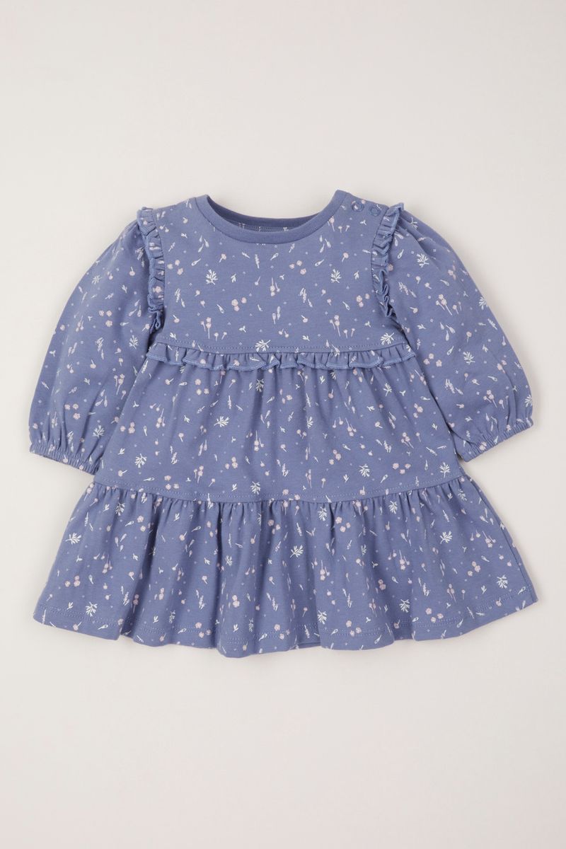 Blue Flower Tiered dress