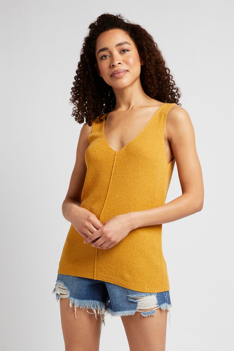 Ochre Knitted Vest