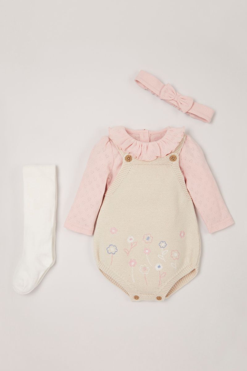 4 Piece Knitted Romper Set