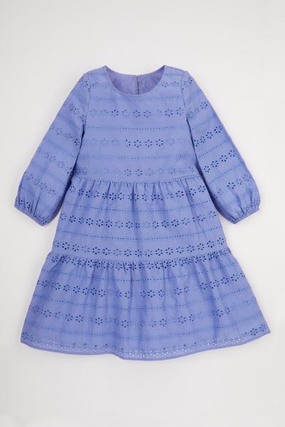 Blue Broderie Dress