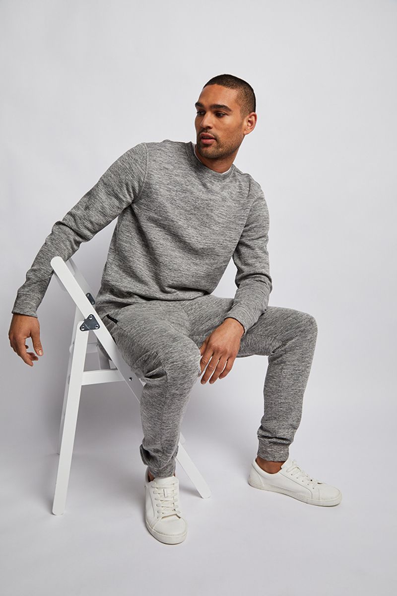 Grey Marl Fleck Joggers