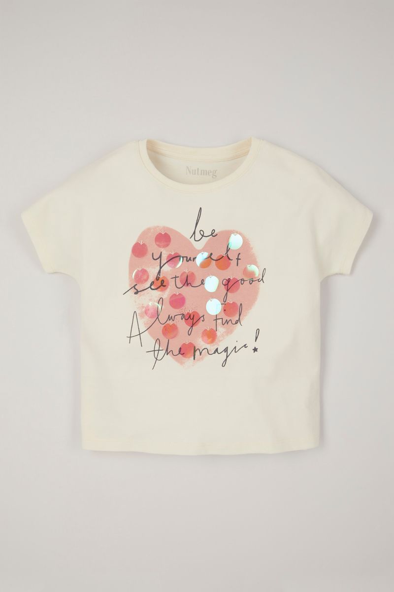 Heart Slogan Relaxed T-shirt