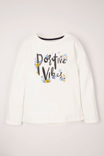 Positive Vibes Print T-Shirt