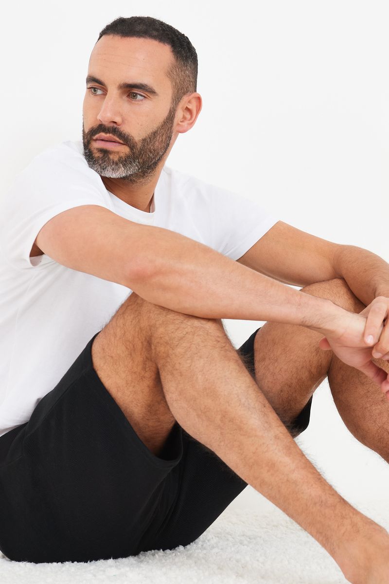 Black Ripple Shorts