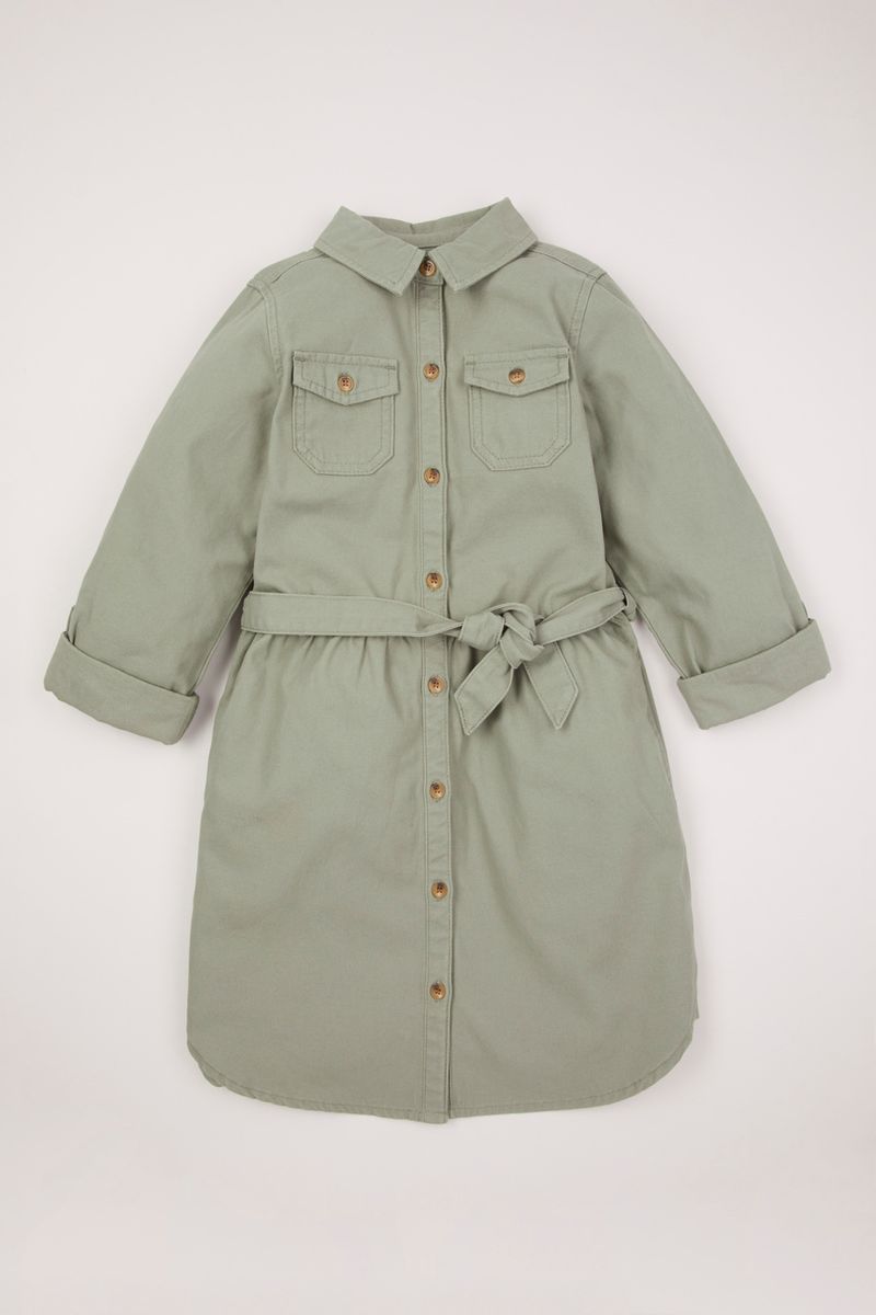 Green Shirt dress