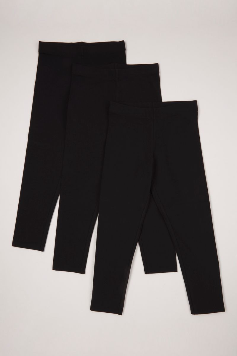 3 Pack Soft Black leggings