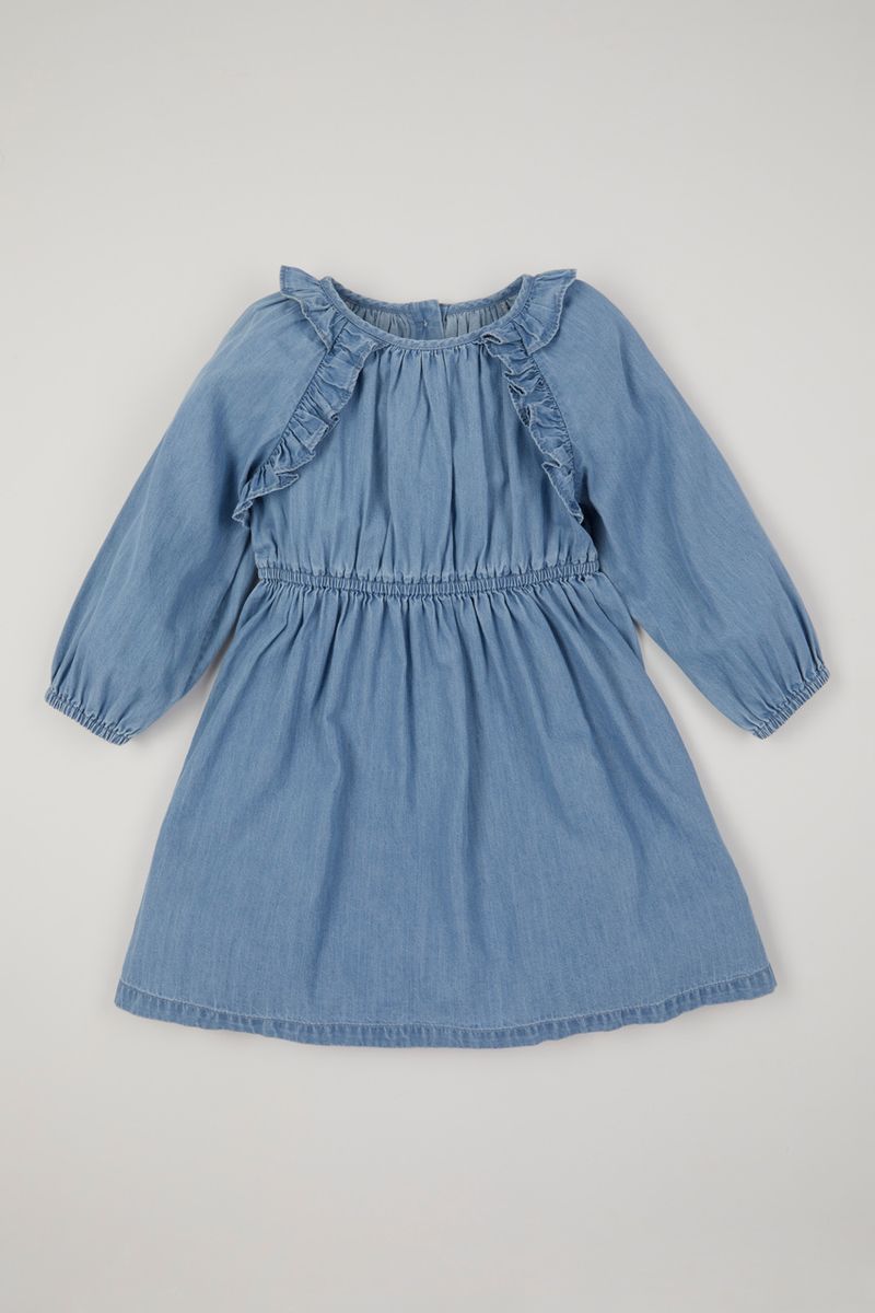 Denim Frill Dress