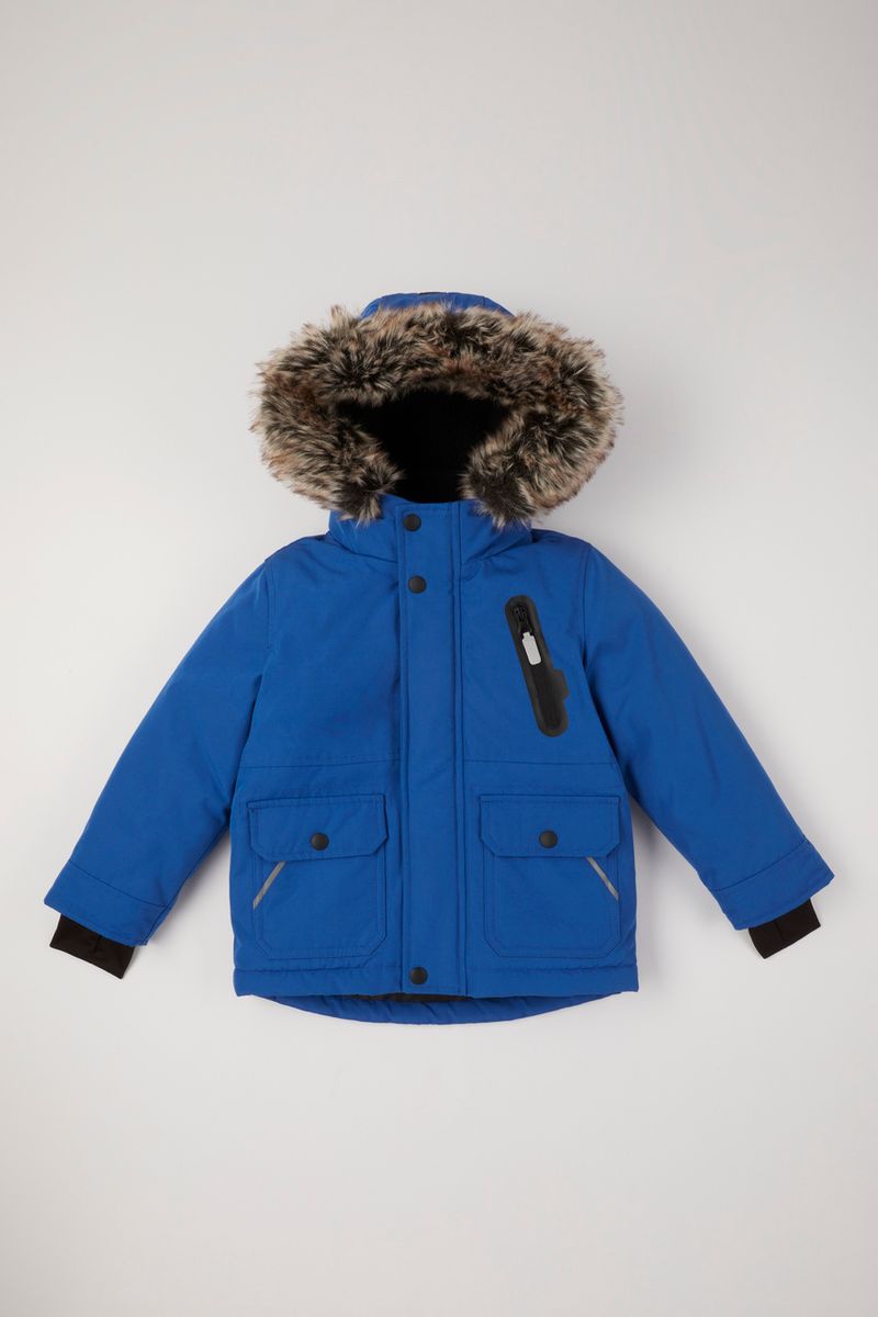 Cobalt Blue Parka Coat