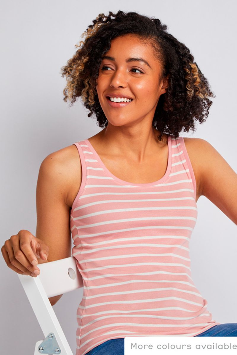 Pink Stripe vest